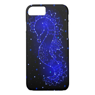 sea horse swims in lights iPhone 8/7 case