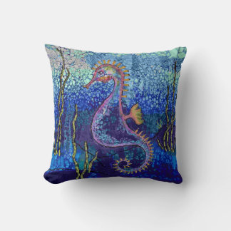 Sea Horse Throw Pillow