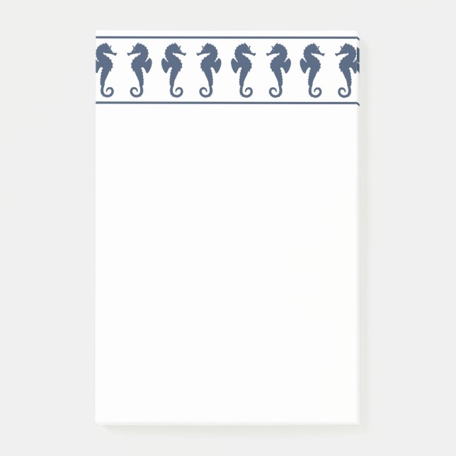 Sea Horses Beach Theme Post-it Notes (Front)