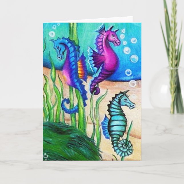 Sea Horses Collection Card (Front)
