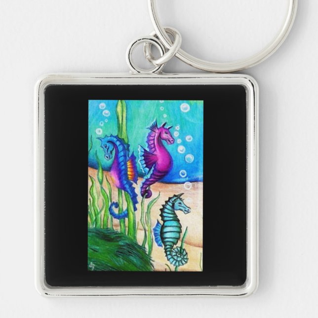 Sea Horses Collection Keychain (Front)