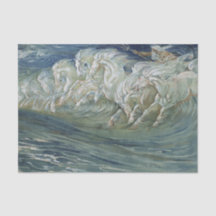 Sea horses decoupage