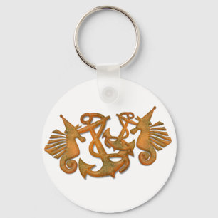Sea horses keychain