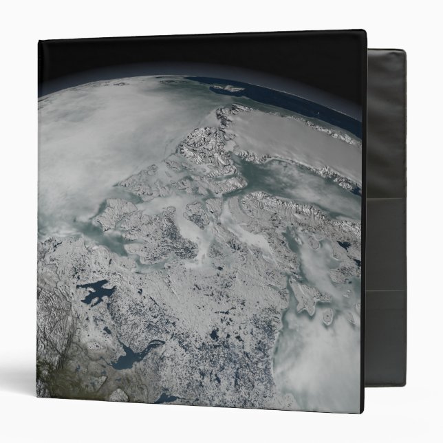 Sea ice above North America Binder (Front/Inside)