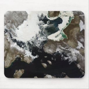 Sea ice and sediment visible in Nunavut, Canada Mouse Pad