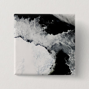 Sea ice in the Southern Ocean 2 Inch Square Button