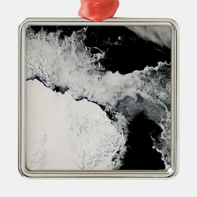 Sea ice in the Southern Ocean Metal Ornament (Front)