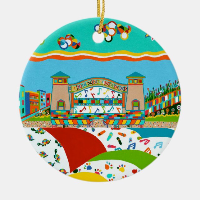 Sea Isle City Ceramic Ornament (Front)