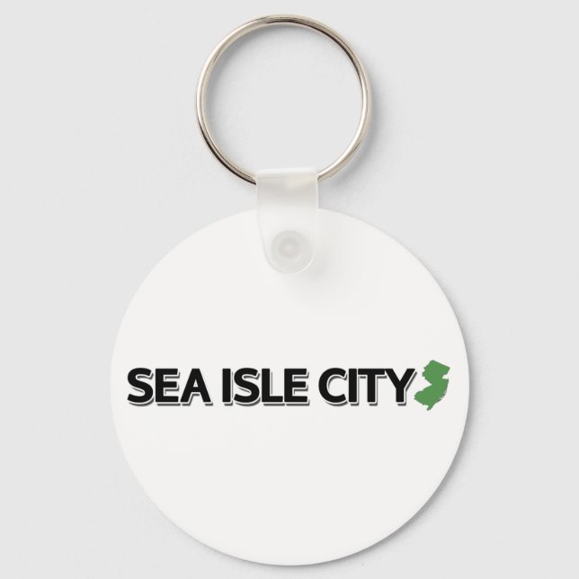 Sea Isle City, New Jersey Keychain (Front)