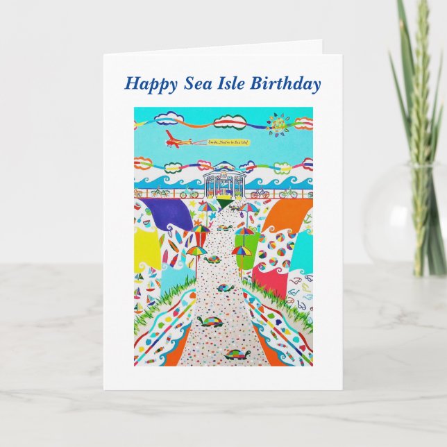 Sea Isle City, NJ Birthday Card (Front)