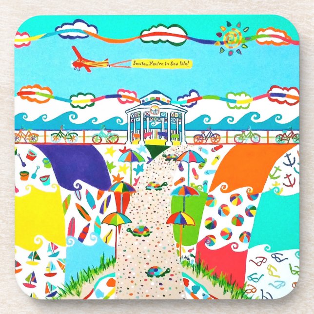 Sea Isle City Promenade Coasters (Front)