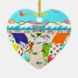 Sea Isle Promenade Heart Ornament