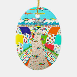Sea Isle Promenade Oval Ornament
