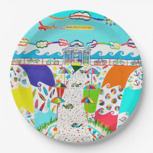 Sea Isle Promenade Round Paper Plates