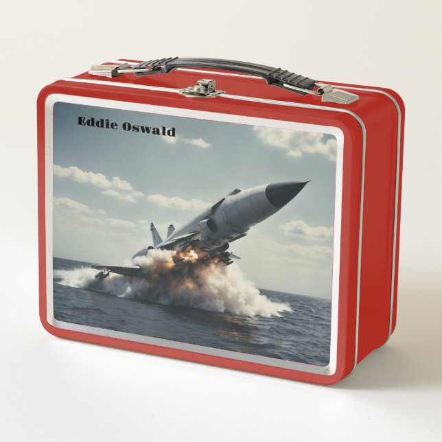 Sea Jet Metal Lunch Box (Front)