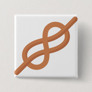Sea knot 2 inch square button