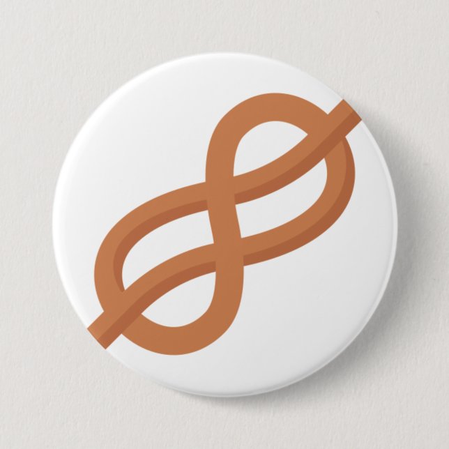 Sea knot 3 inch round button (Front)