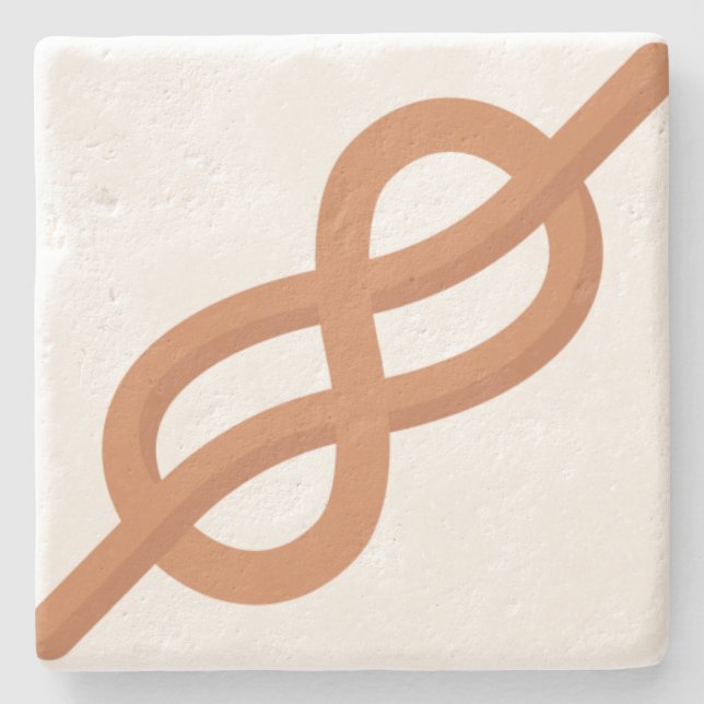 Sea knot stone coaster (Front)