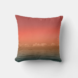 Sea, Land And Sky Wonderful Landscape Throw Pillow