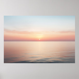 Sea Landscape Meditation Serene Tranquil Poster