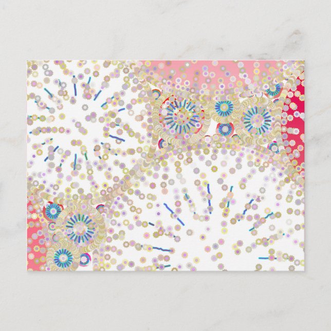 "Sea Life" abstract print Postcard (Front)
