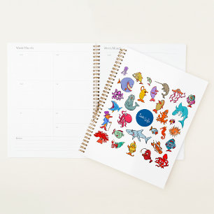 Sea Life Animals Colourful Ocean Characters Planner