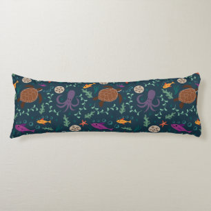 Sea Life Decorative Body Pillow