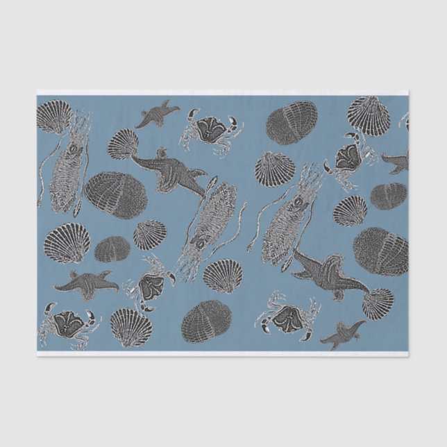 Sea Life Decoupage Tissue Paper (Front)