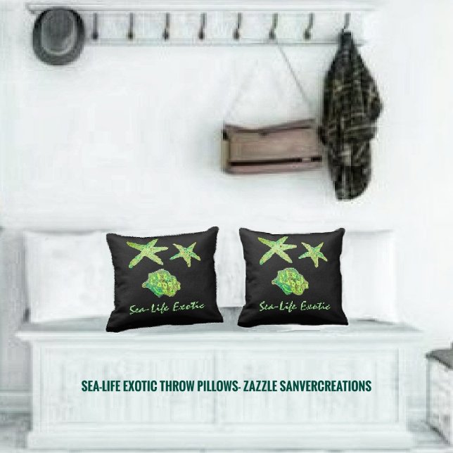 Sea-Life Exotic Throw Pillow (Creator Uploaded)