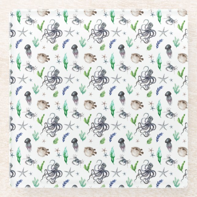 SEA LIFE GLASS COASTER (Front)