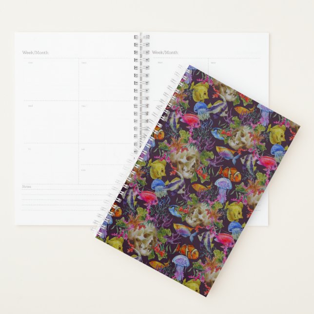 Sea Life Grunge Pattern Planner (Display)