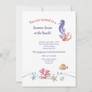 Sea Life Invitation