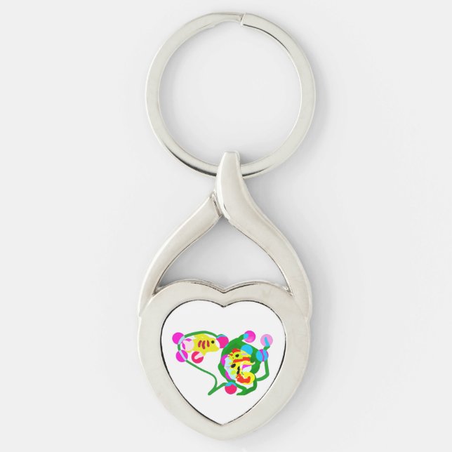Sea life joy keychain (Front)
