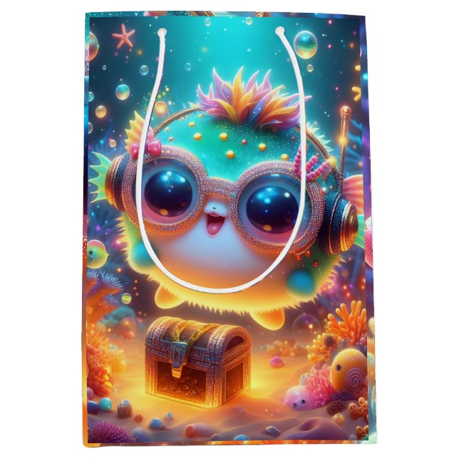 Sea Life  Medium Gift Bag (Front)