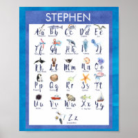Sea Life Ocean Animals Alphabet for Kids