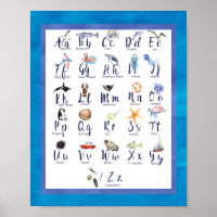 Sea Life Ocean Animals Alphabet for Kids