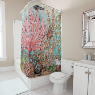 Sea Shell Shower Curtains