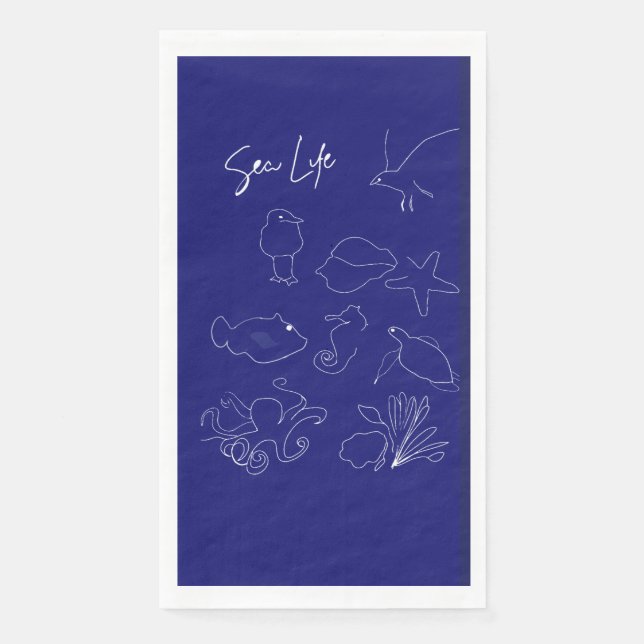 Sea life Paper Napkin (Front)
