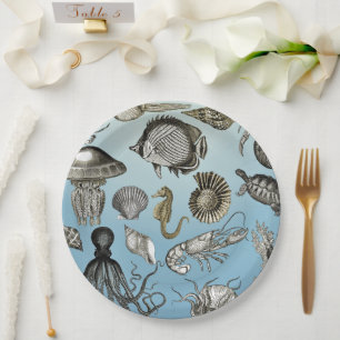 Sea Life  Paper Plate