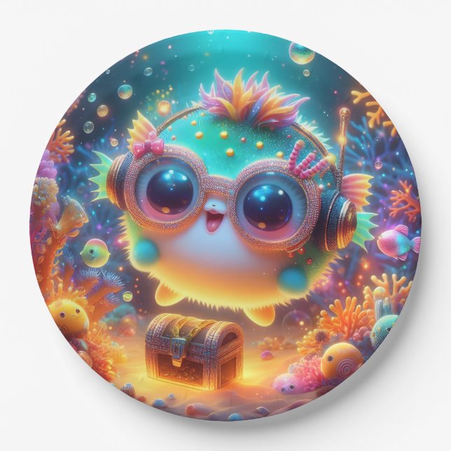 Sea Life  Paper Plate (Front)