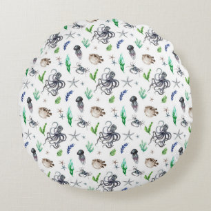 SEA LIFE ROUND PILLOW