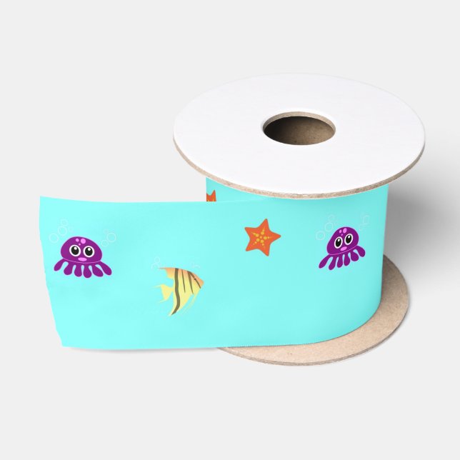 Sea life satin ribbon (Spool)