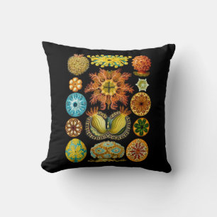 sea life sea creatures print throw pillow