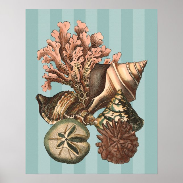 Sea Life Silhouette Poster (Front)