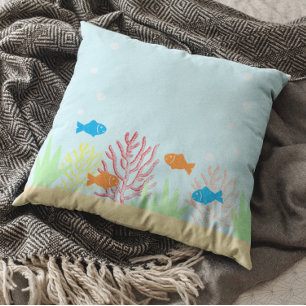 Sea Life Throw Pillow