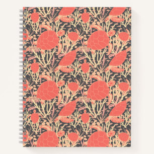 Sea Life Turtles and Coral Reef Notebook