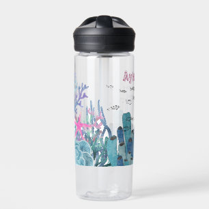 Sea Life Under the Sea Custom Name  Water Bottle