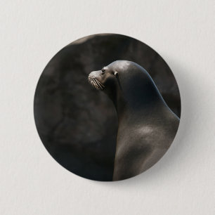 Sea Lion 2 Inch Round Button