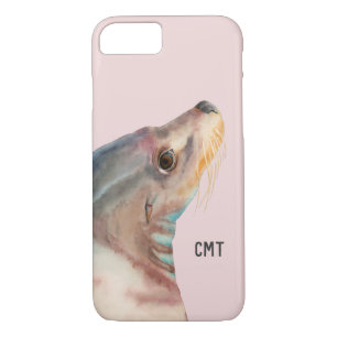 Sea Lion Animal Lovers Monogram Case-Mate iPhone Case