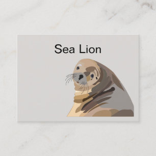 Sea Lion Animal Wildlife Business Card